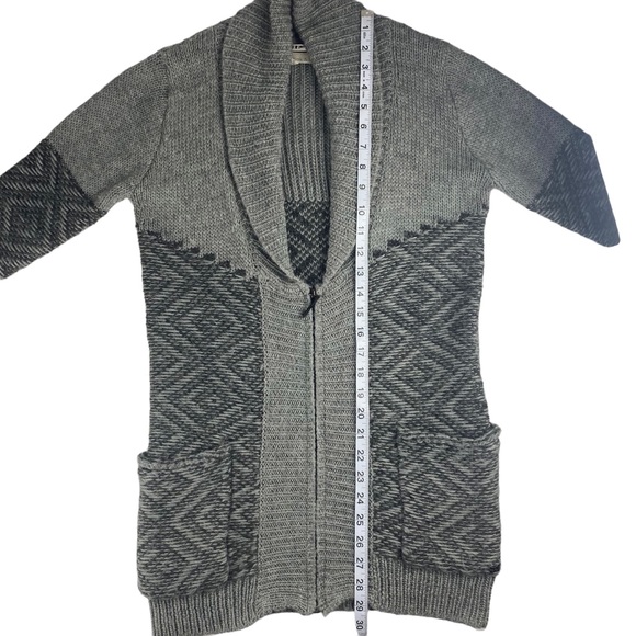 Monk & Lou Shawl Collar Alpaca Mix Cardigan with Zipper Size XS - Picture 14 of 16